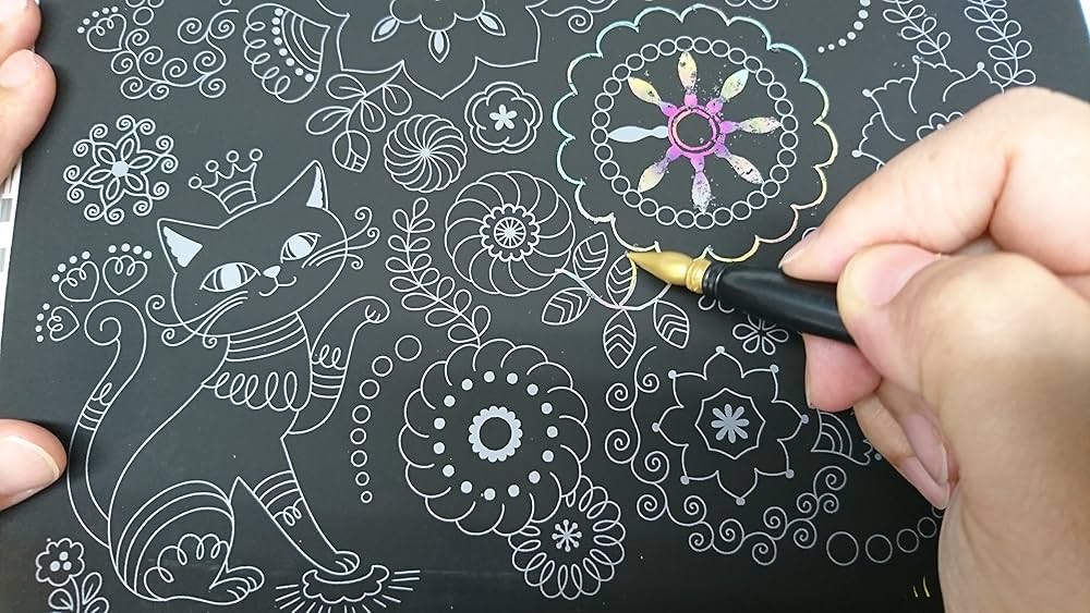 Amazon.co.jp: 心がやすらぐスクラッチアート 幻想の花園 : 片桐